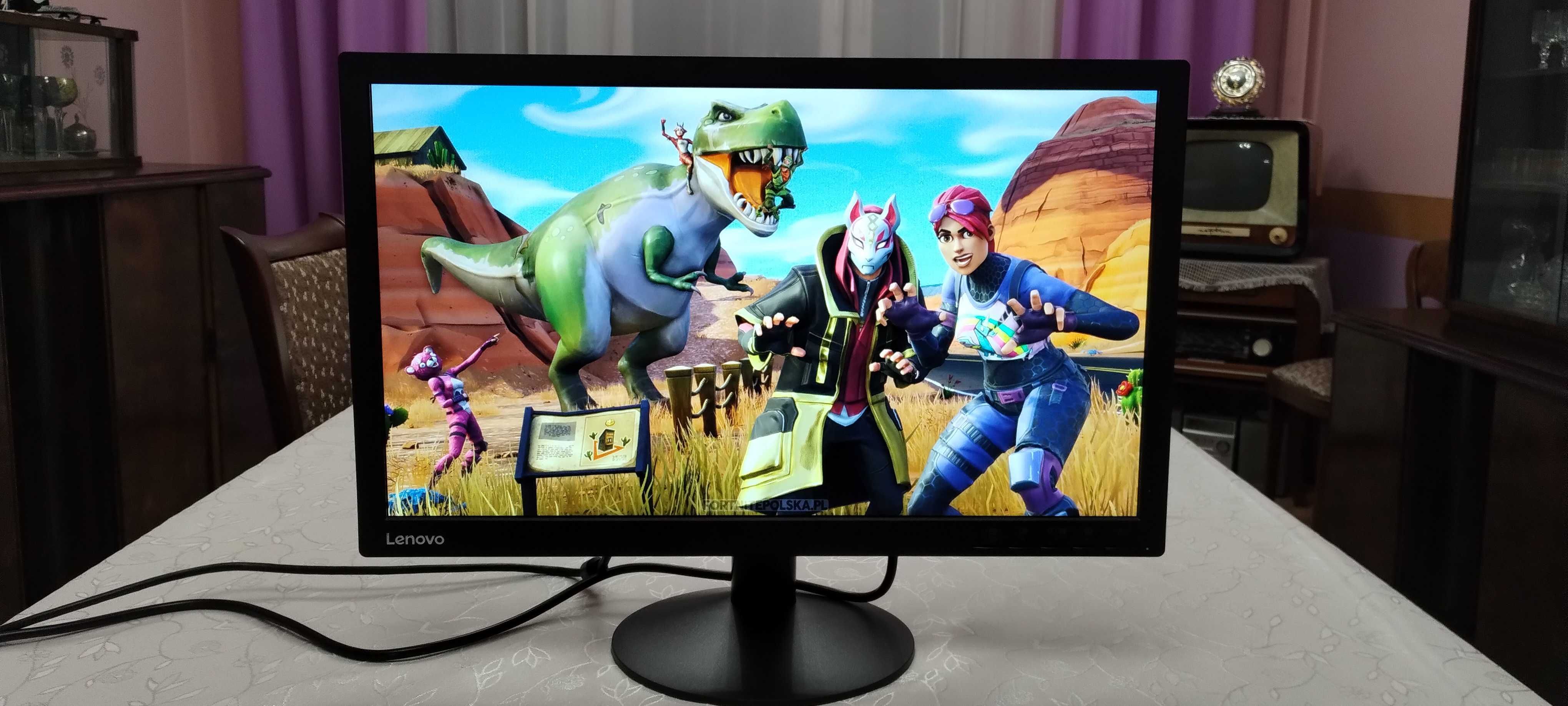 Monitor Lenovo LED FullHD HDMI/VGA/DP PC/XBOX/Playstation Gwarancja
