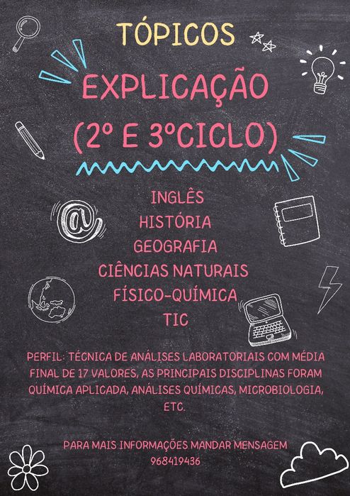 Explicações 2º e 3º Ciclos