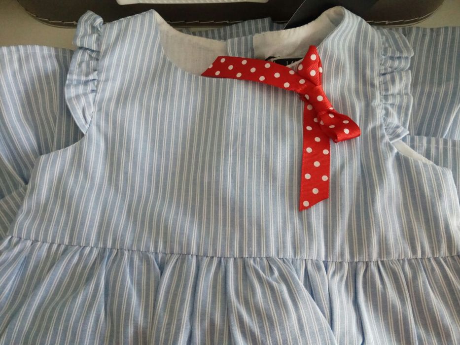 Vestido riscas azul LANIDOR -  novo