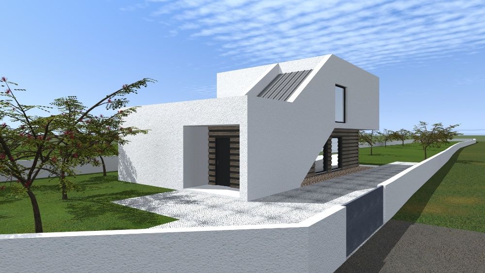 Modelação 3d de edifícios e espaços interiores.