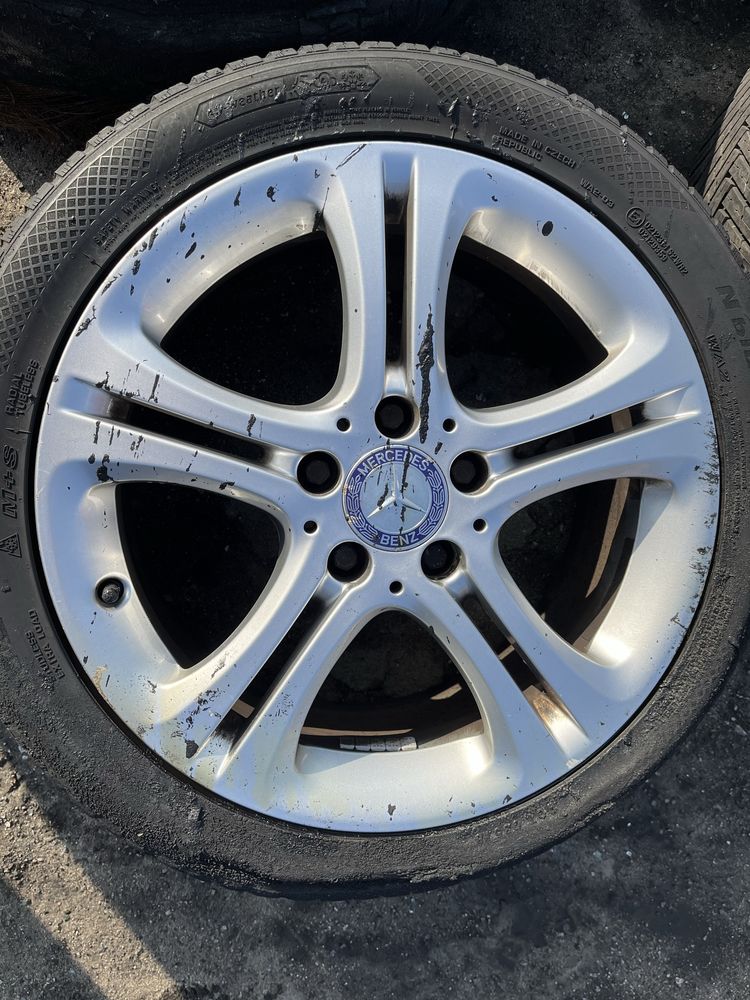 Mercedes A B C CLA  W176 W246 W204 17 Cali 5x112 Koła Alufelgi Opony