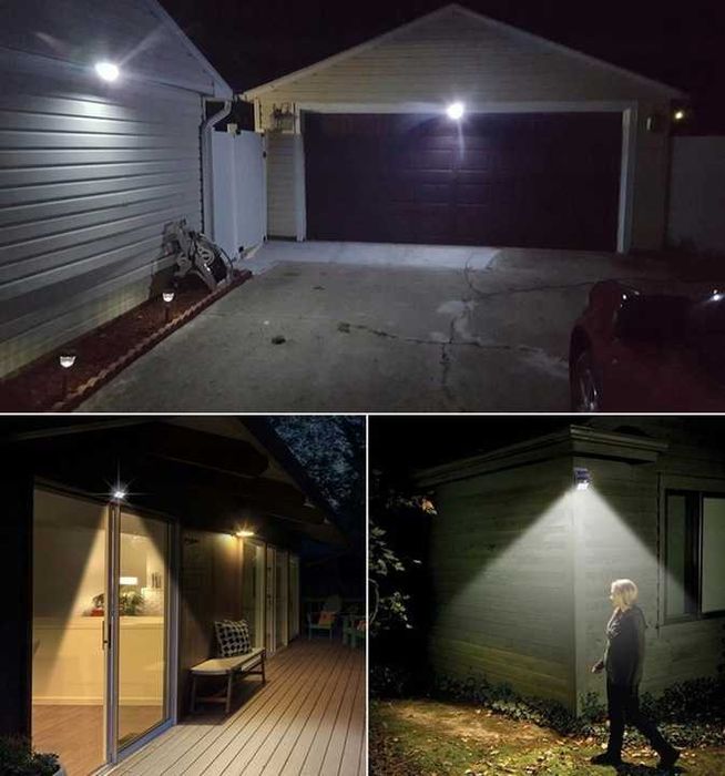 Lampa solarna 20led ogrodowa czujnik ruchu zmierzchu