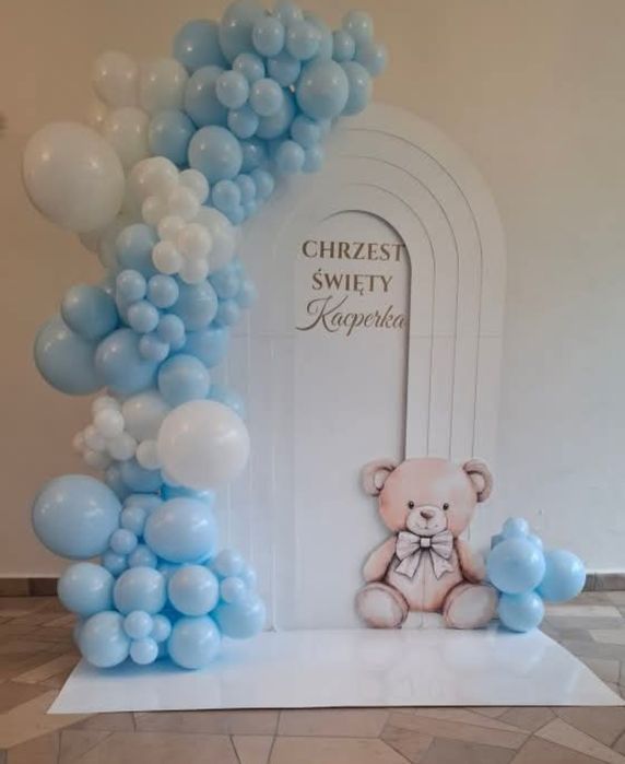 Dekoracje balonowe, ścianki naa urodziny, chrzest, rocznicę,