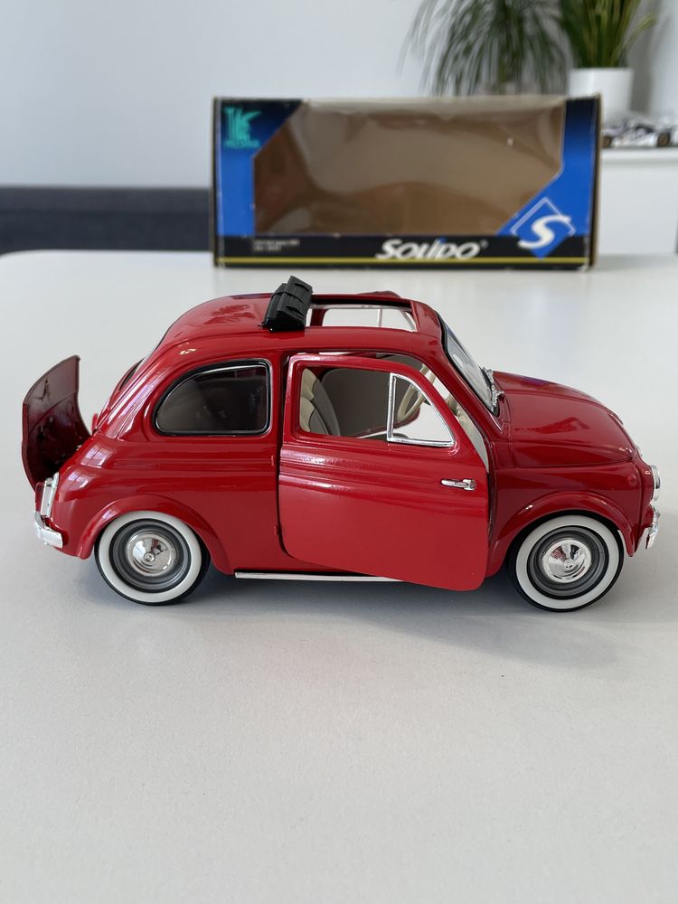 Model Fiat 500 open roof 1960 1/16 Solido 1:16 1/18 czerowny Koszalin
