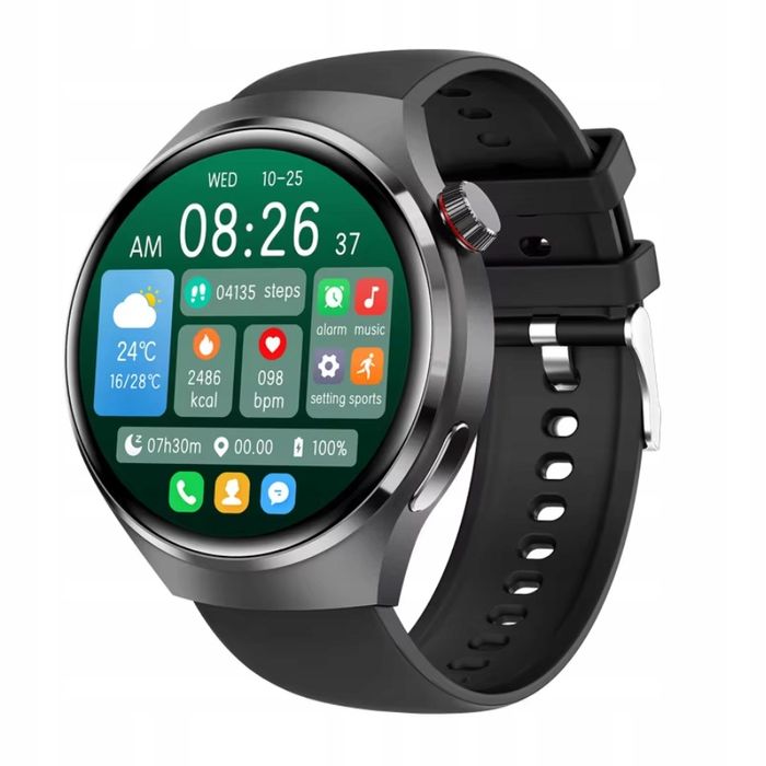 Smartwatch Gt5 Pro Amoled 46 Mm Czarna Koperta 2 Paski W Zestawie