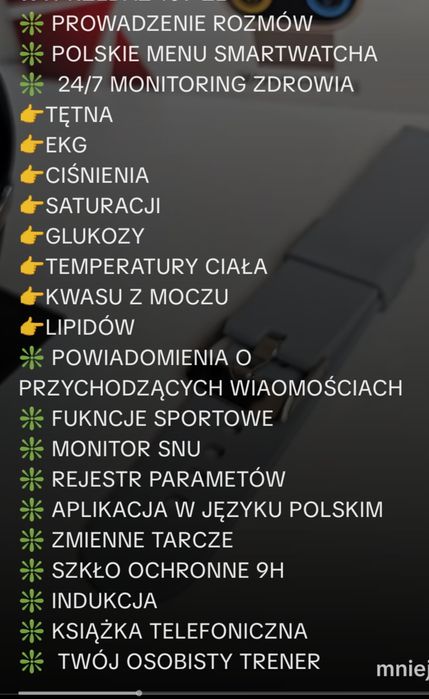 Smartwatch damski zegarek