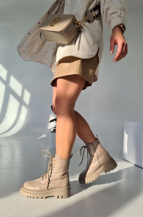 Жіночі шкіряні ботінки ( Розпродаж )