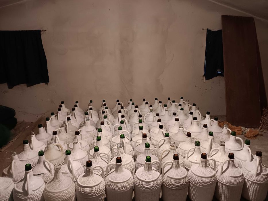 Garrafões de vidro de 5Lt.