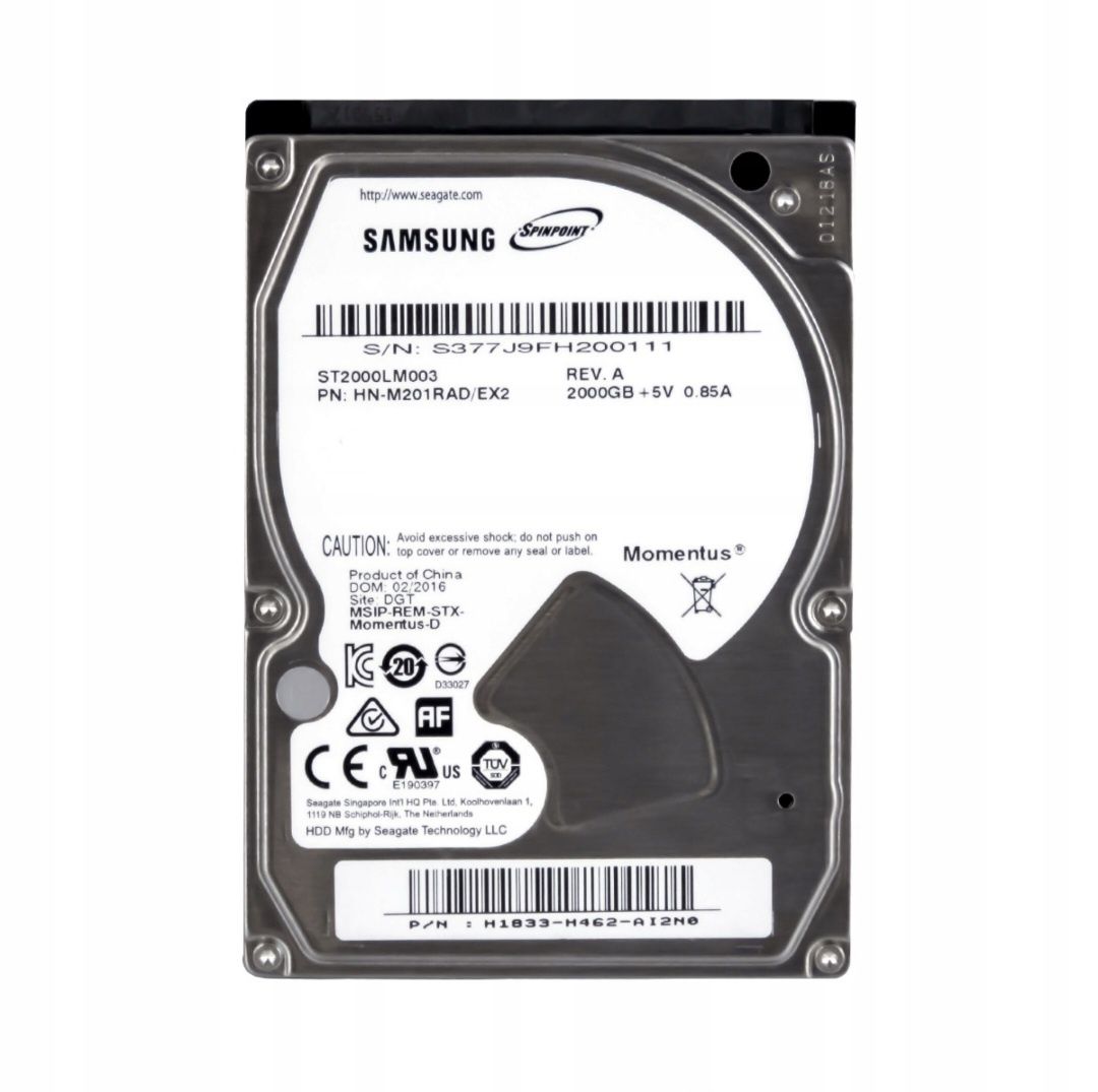 Samaung SPINPOINT 2TB 5.4K SATA III 2.5'' ST2000LM003