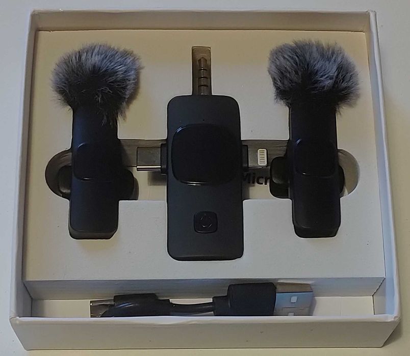 Mikrofon bezprzewodowy 4w1 Asteroid B-612 jack/usb-c/apple zestaw 2szt