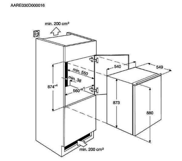 Sprzedam nową lodówkę do zabudowy ELECTROLUX LFB2AF88S