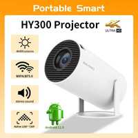 Projetor de vídeo Hy300 4k, andróide 11, wifi
duplo, 6