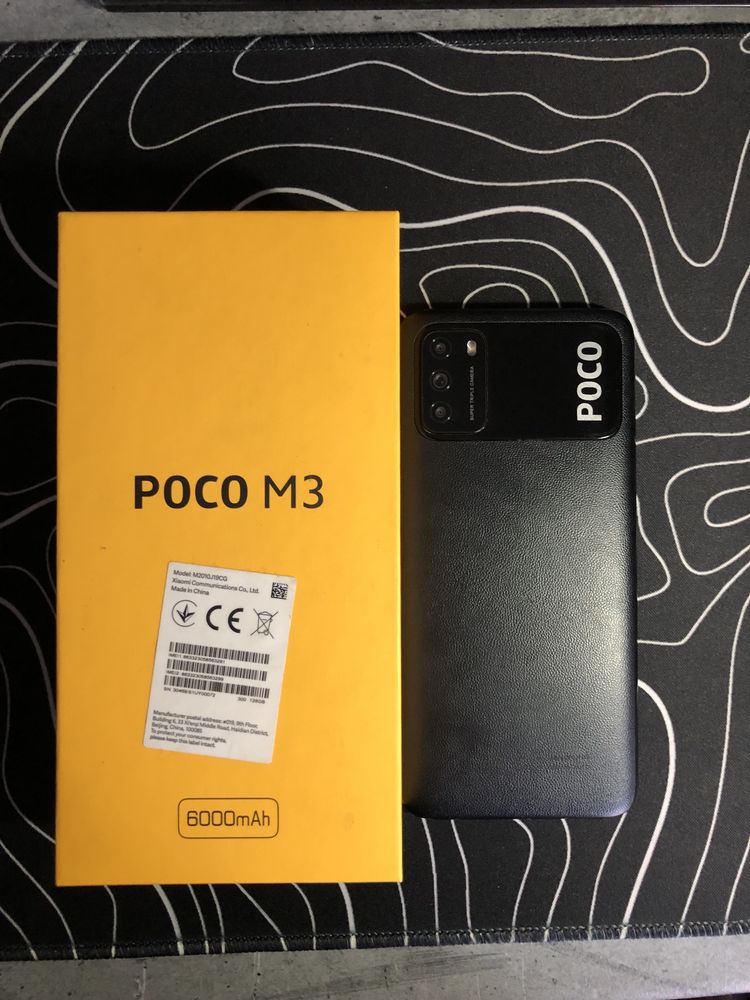 Poco M3 128 ГБ / 4 ГБ • Идеал • Без царапин • Коробка