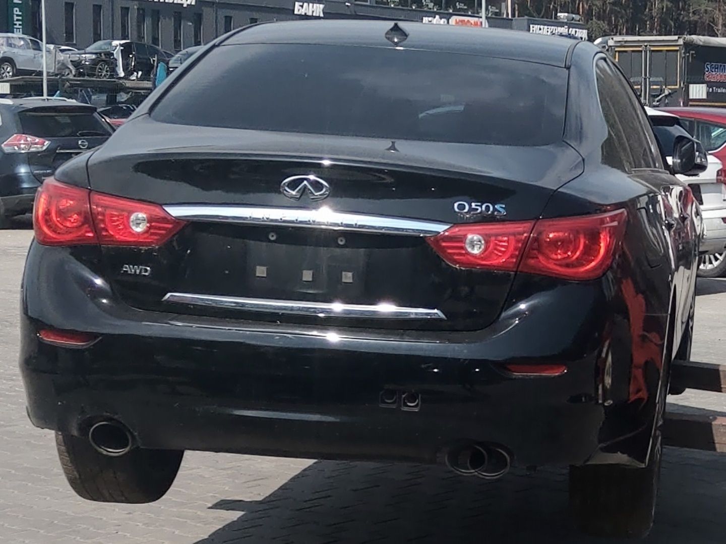 Infiniti q50 запчастини задня частина, кришка, бампер, ліхтарі