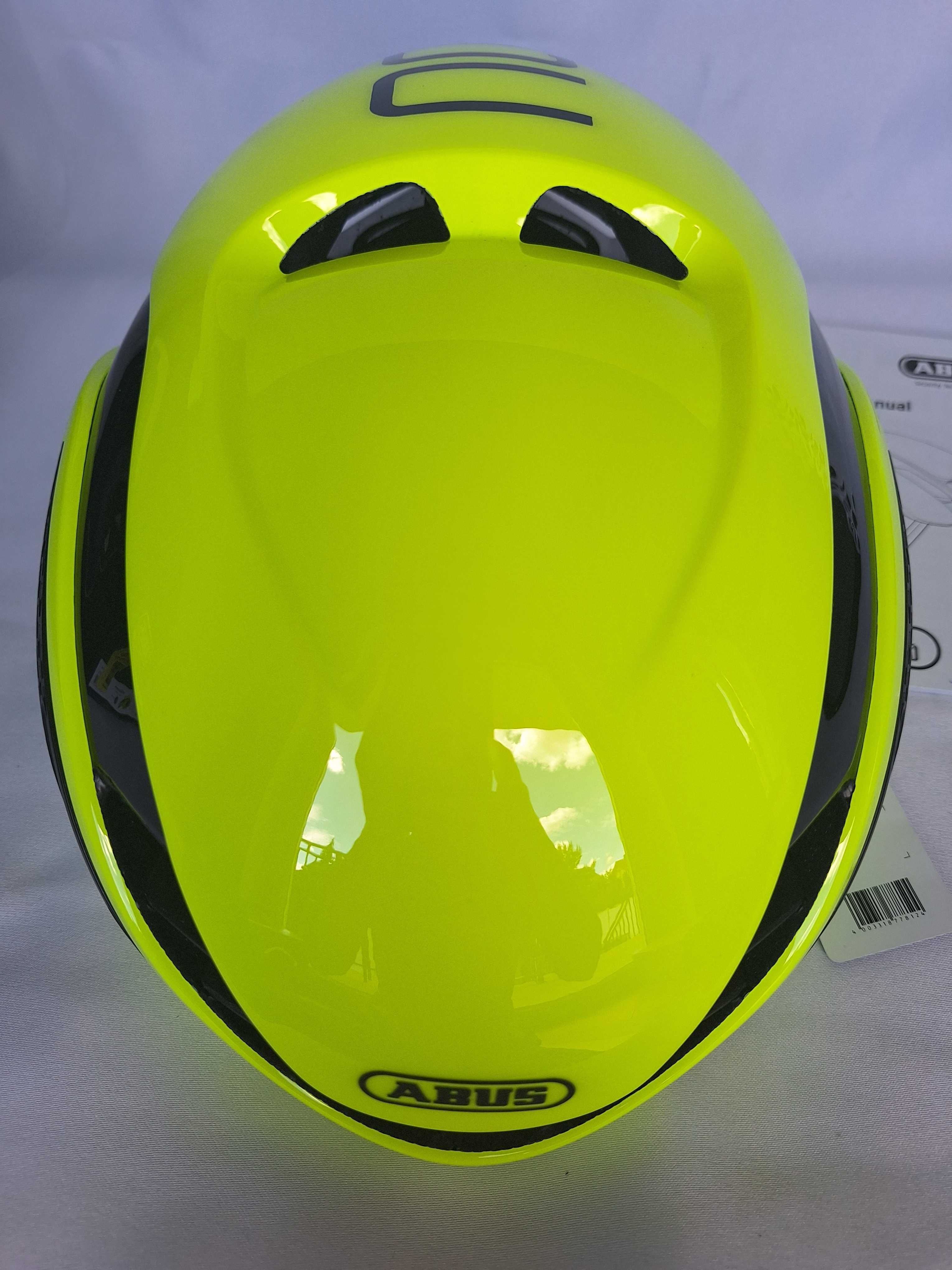 Kask rowerowy szosowy Abus GameChanger Neon Yellow L 59-62cm