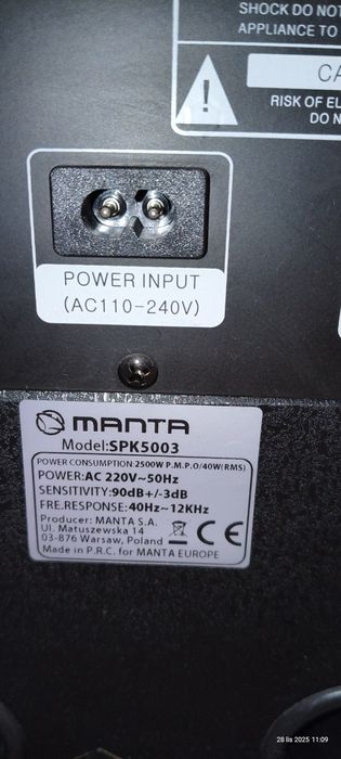 Głośnik Manta SPK 5003