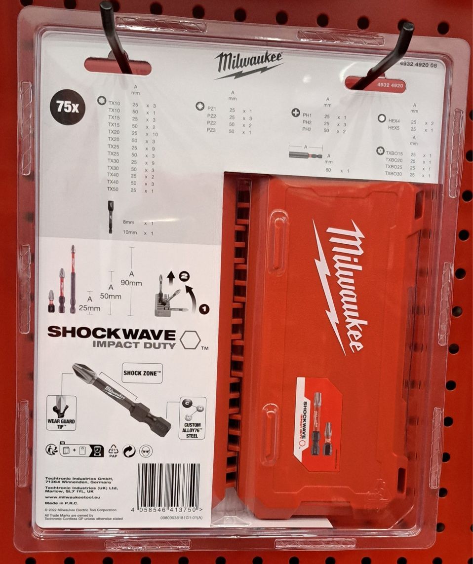 Набір біт Milwaukee 75 шт.