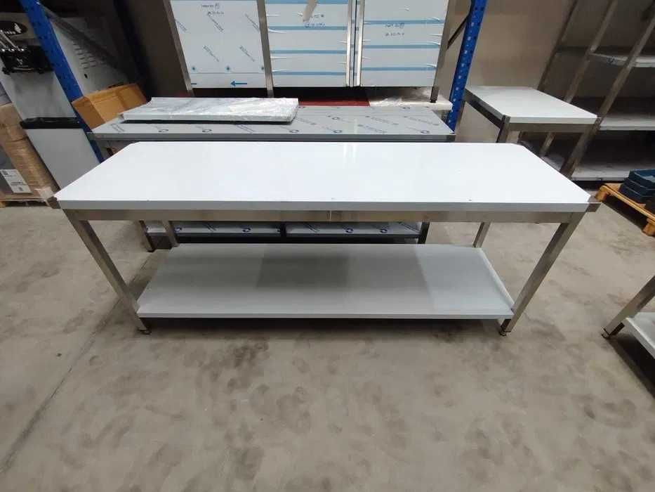 Mesa de Trabalho com Prateleira Inferior - NOVA