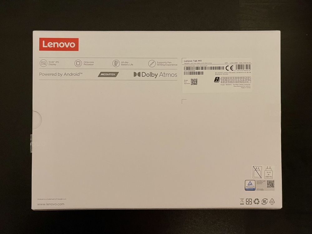 Tablet Lenovo Tab M11 - NOVO (Inclui Caneta, Capa, Vidro Temperado)