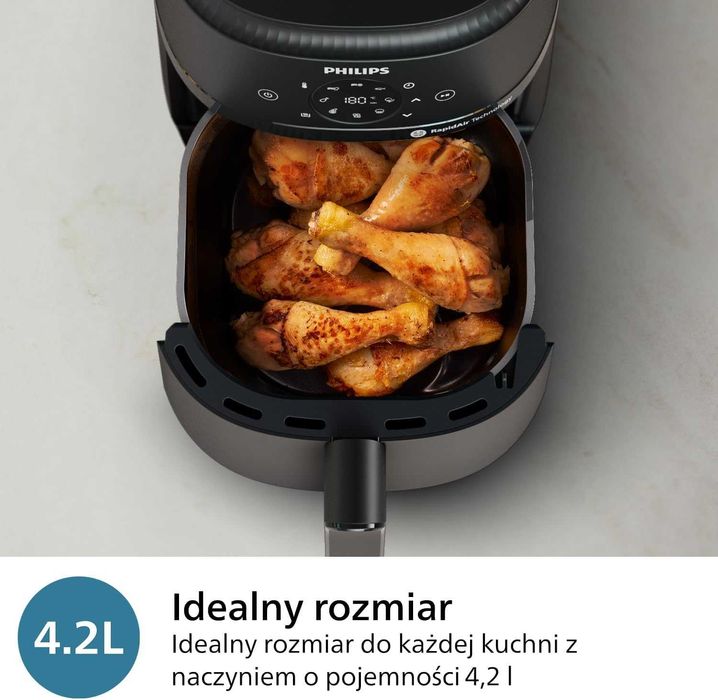 NOWA Frytkownica Beztłuszczowa PHILIPS Mona 1500W pojemna - AIR FRYER