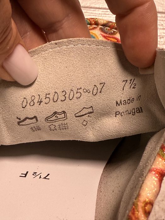 Buty Sioux Grasshopper – wzór paisley delikatny brokatowy połysk