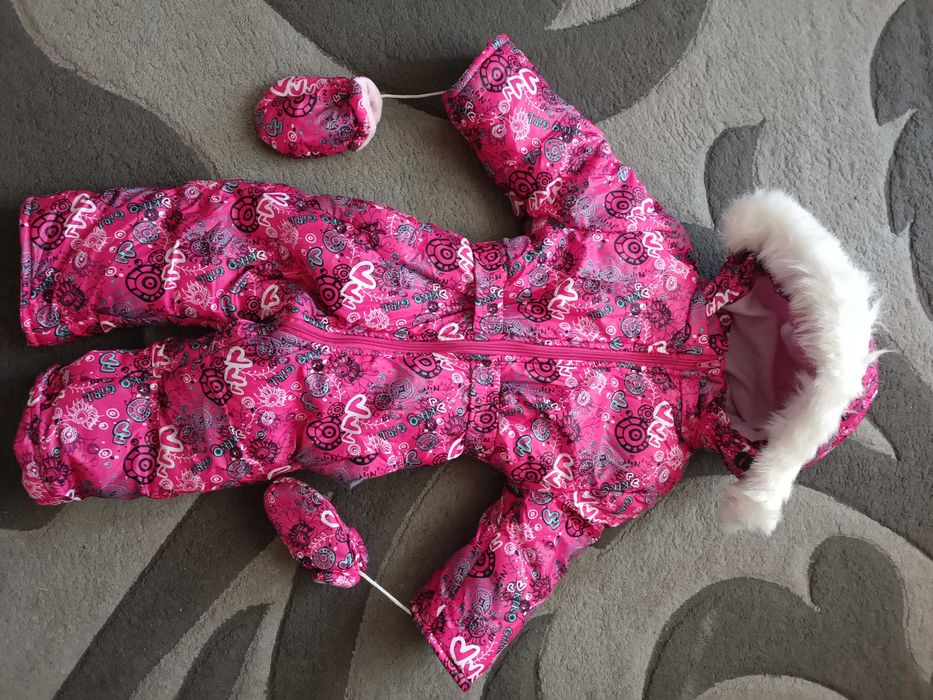 Зимовий комбінезон на дівчинку