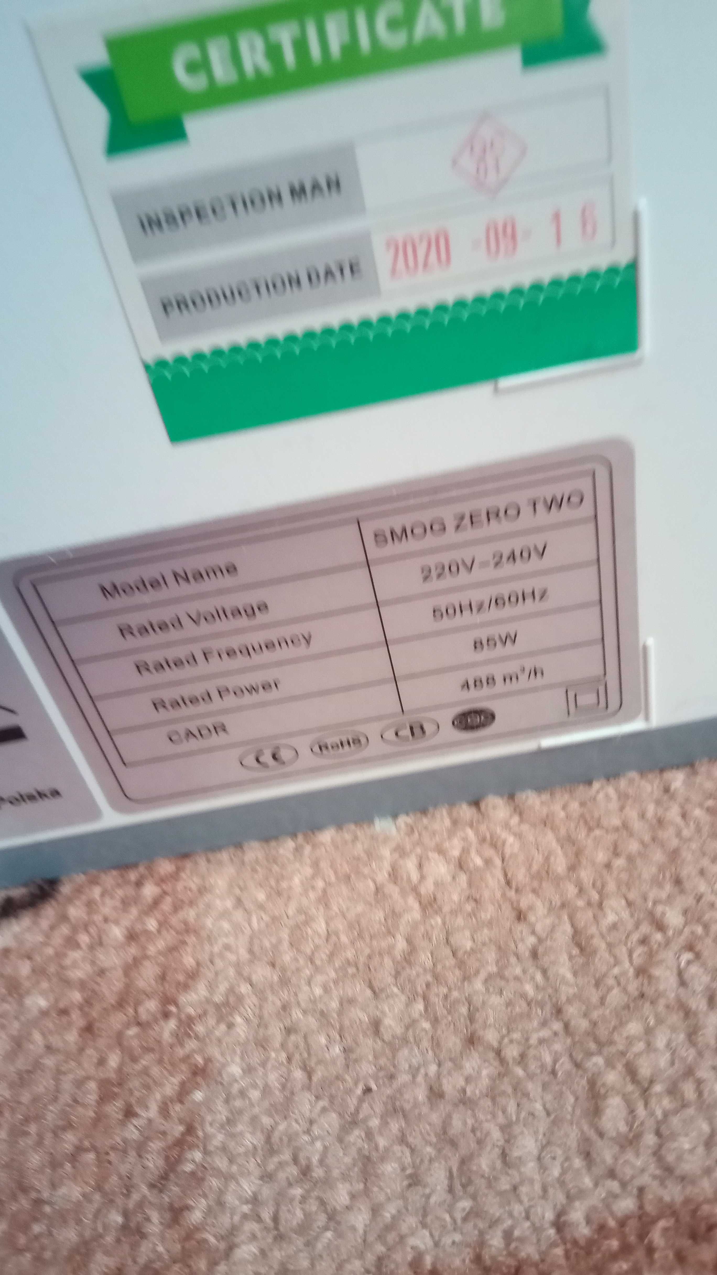 Oczyszczacz powietrza z nawilżaczem.,wifi, pilot