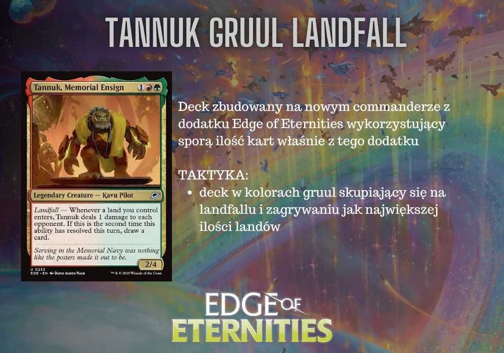 Magic the Gathering Commander | Tannuk, Edge of Eternities, landfall