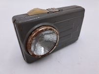 Latarka DomGos metalowa na pas PRL vintage