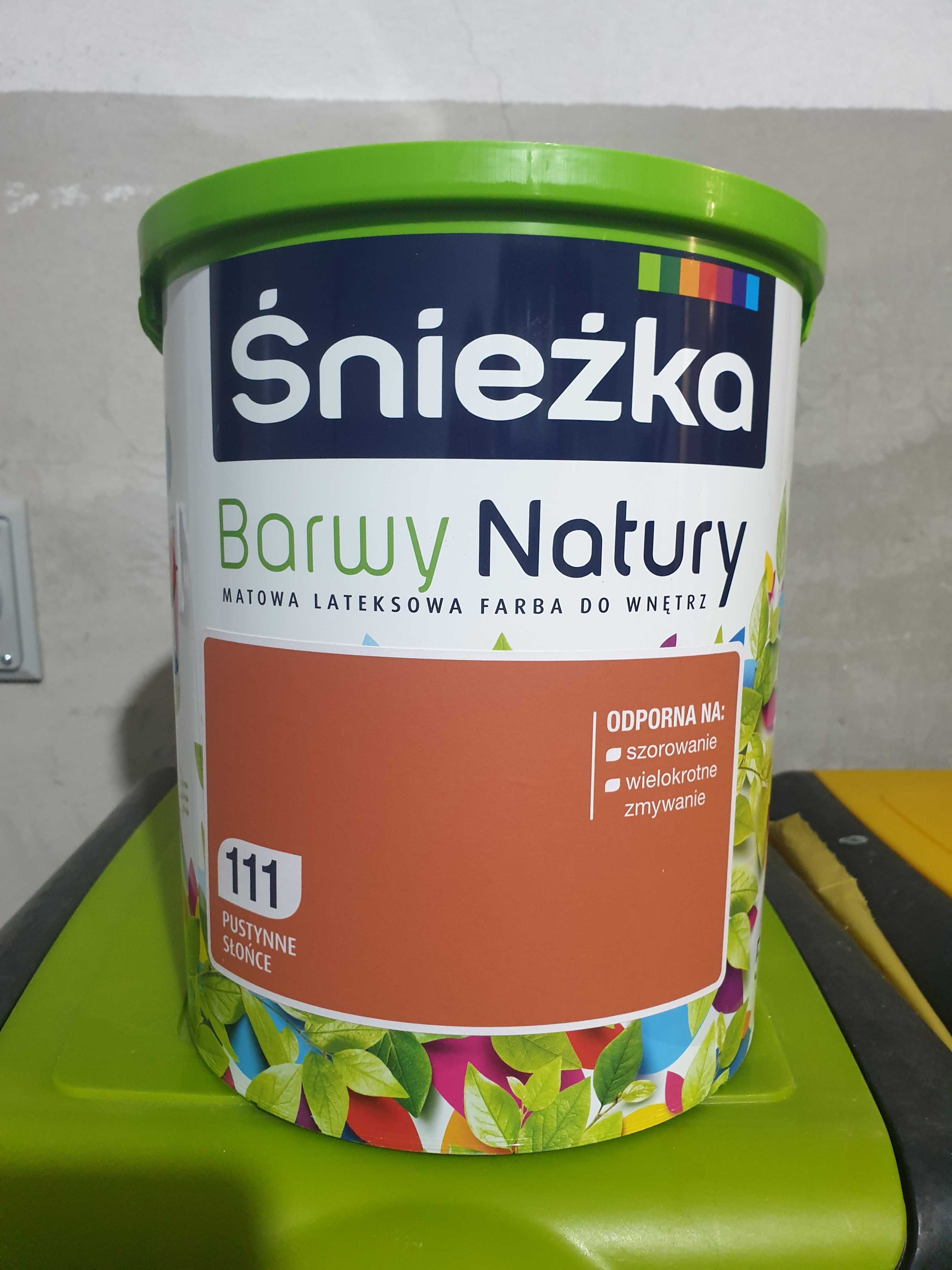 Farba lateksowa ŚNIEŻKA Pustynne Słońce 111 15 L (5+5+2,5+2,5)