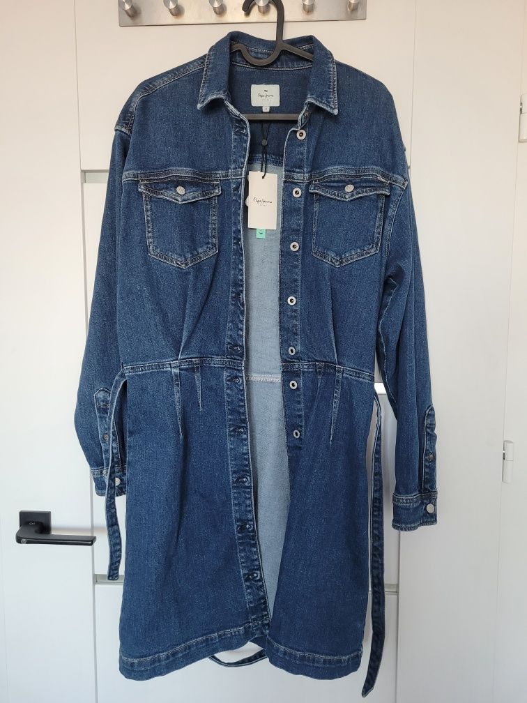 Sukienka jeansowa, Pepe Jeans, Regular Fit, nowa, z metką, M