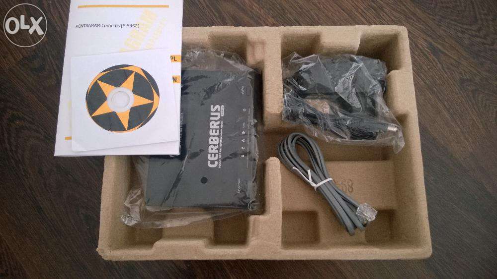 Router/modem Pentagram Cerberus P6352 ADSL2+ Wi-Fi IEEE 802.11n