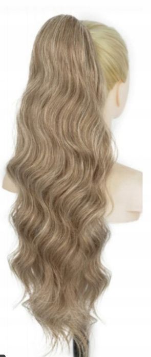 Przedłużenie kucyka blond długie 60cm syntetyczne