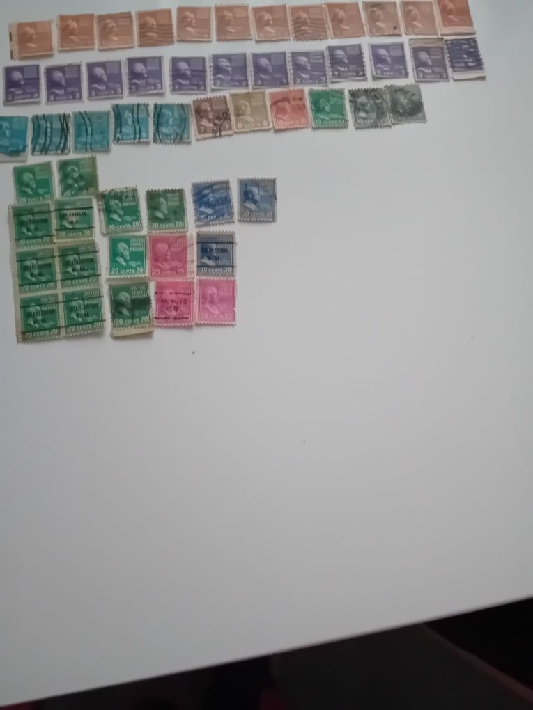 Stare znaczki pocztowe USA