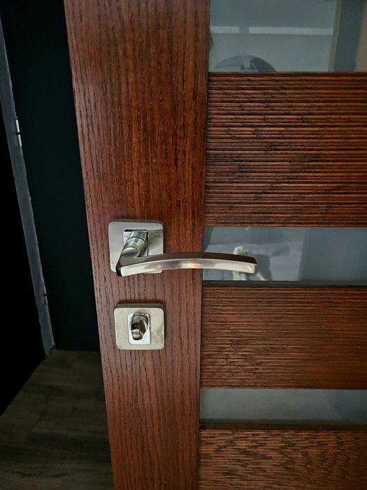 Drzwi wewnętrzne drewniane 3 sztuki