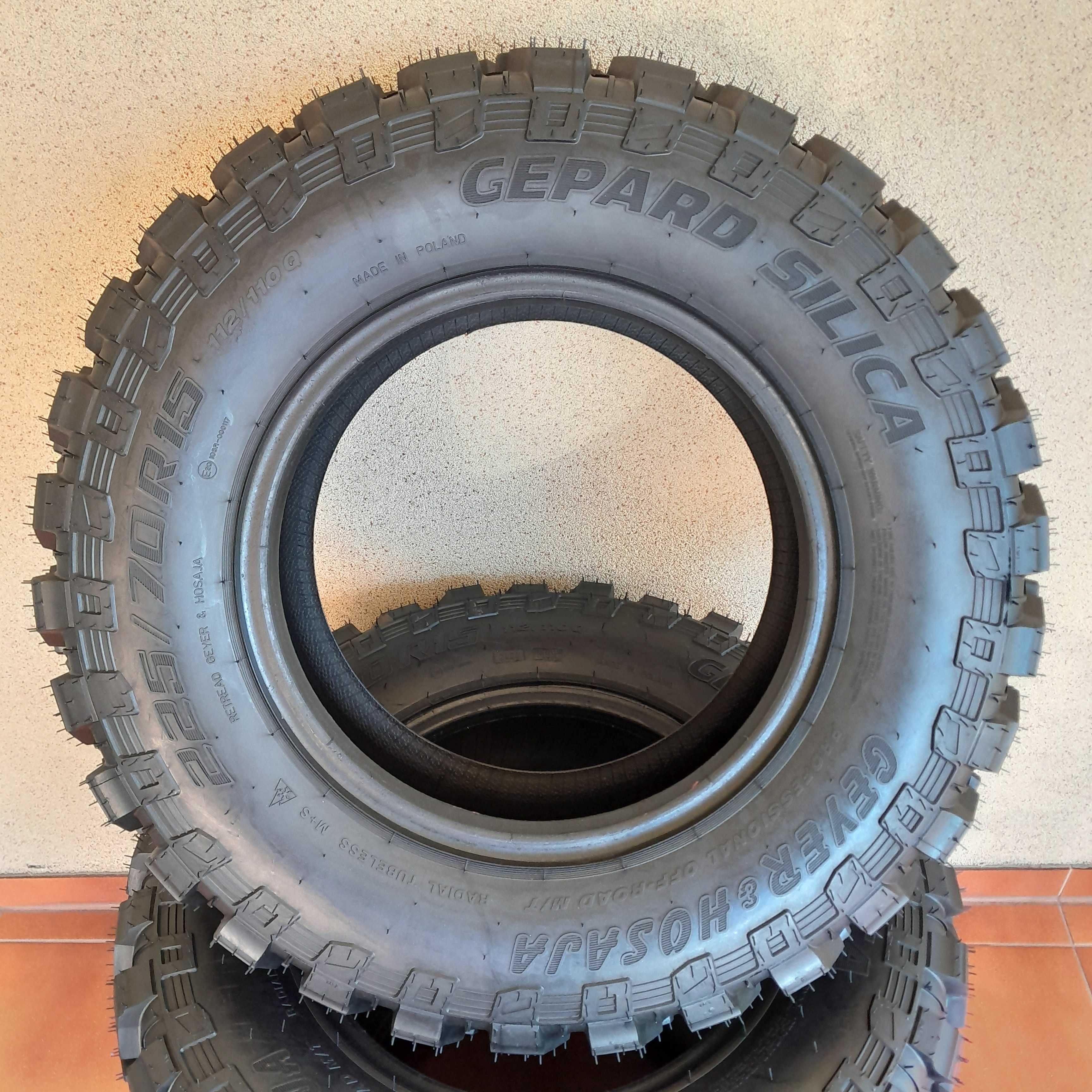 Opony bieżnikowane 225/70 R15 TERENOWE 4x4 M/T