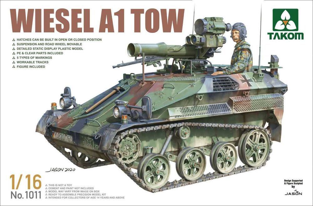 Takom 1011 Wiesel A1 TOW 1/16 model do sklejania