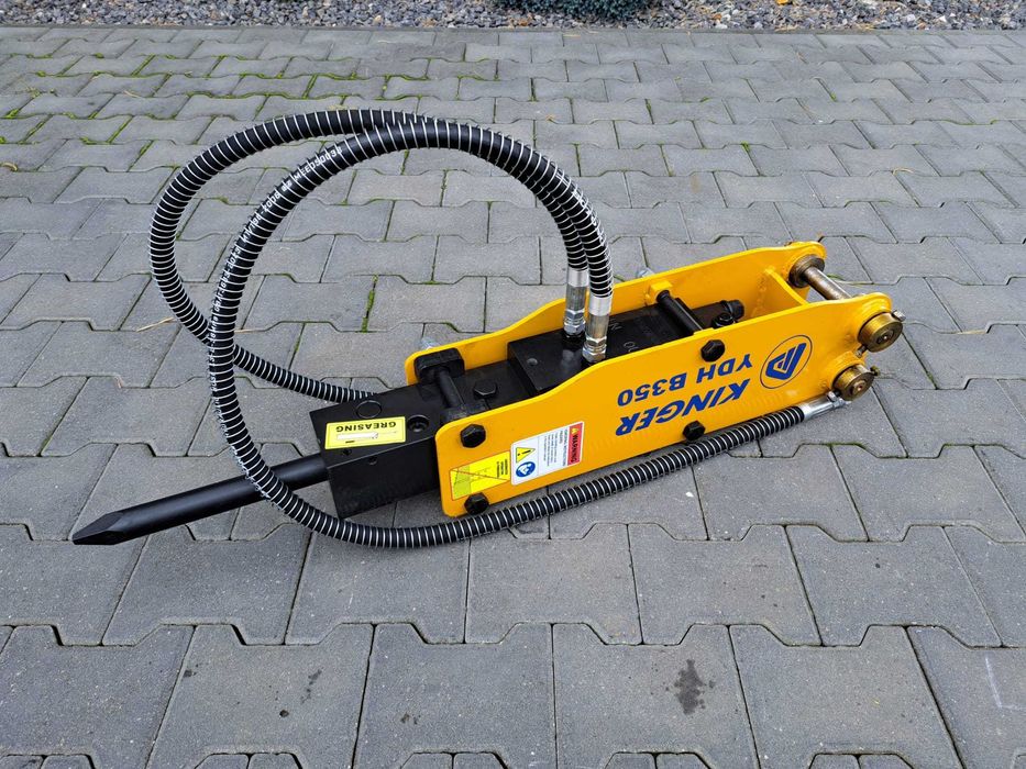 Młot hydrauliczny wyburzeniowy KINGER HB350 80kg do koparki GW 2 lata