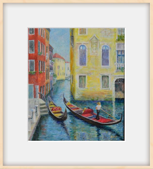 Weduta Wenecja.Obraz strukturalny.