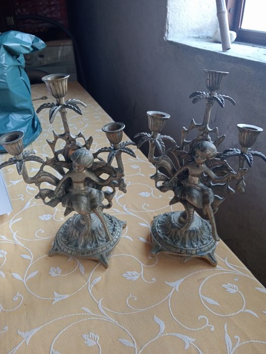 Cristicais de bronze latão maciço