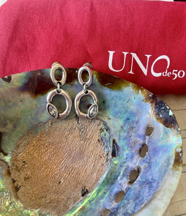 Unode50 Brincos Together banhados a prata