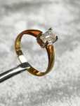 Pierścionek z diamentem Excellent  1,01 CT , dwa certyfikaty