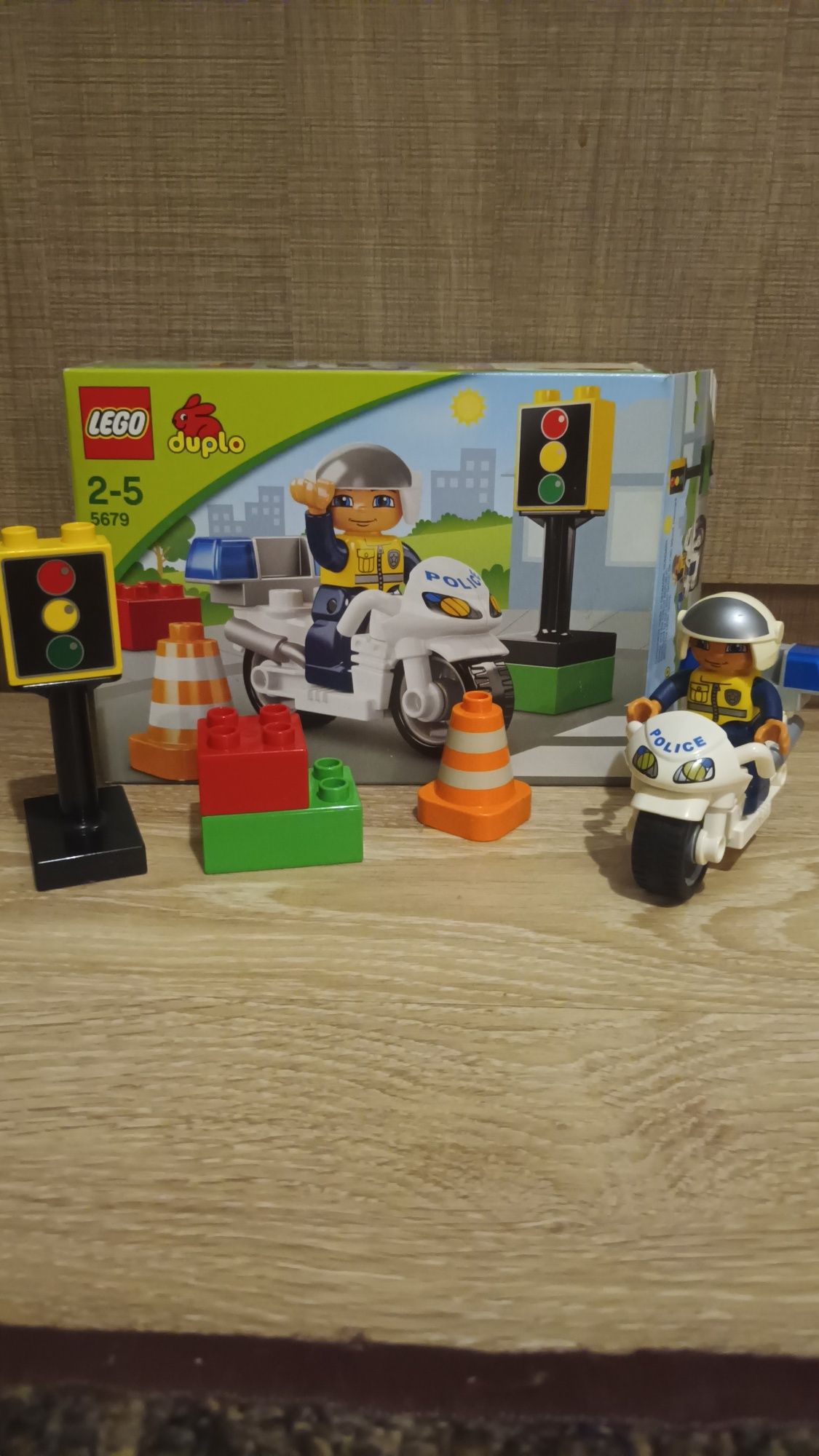 LEGO DUPLO поліцейський мотоцикл (5679). Лего дупло