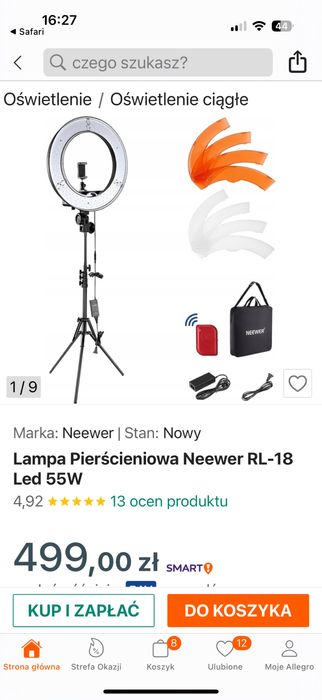 Lampa Pierścieniowa Neewer RL-18 Led 55W