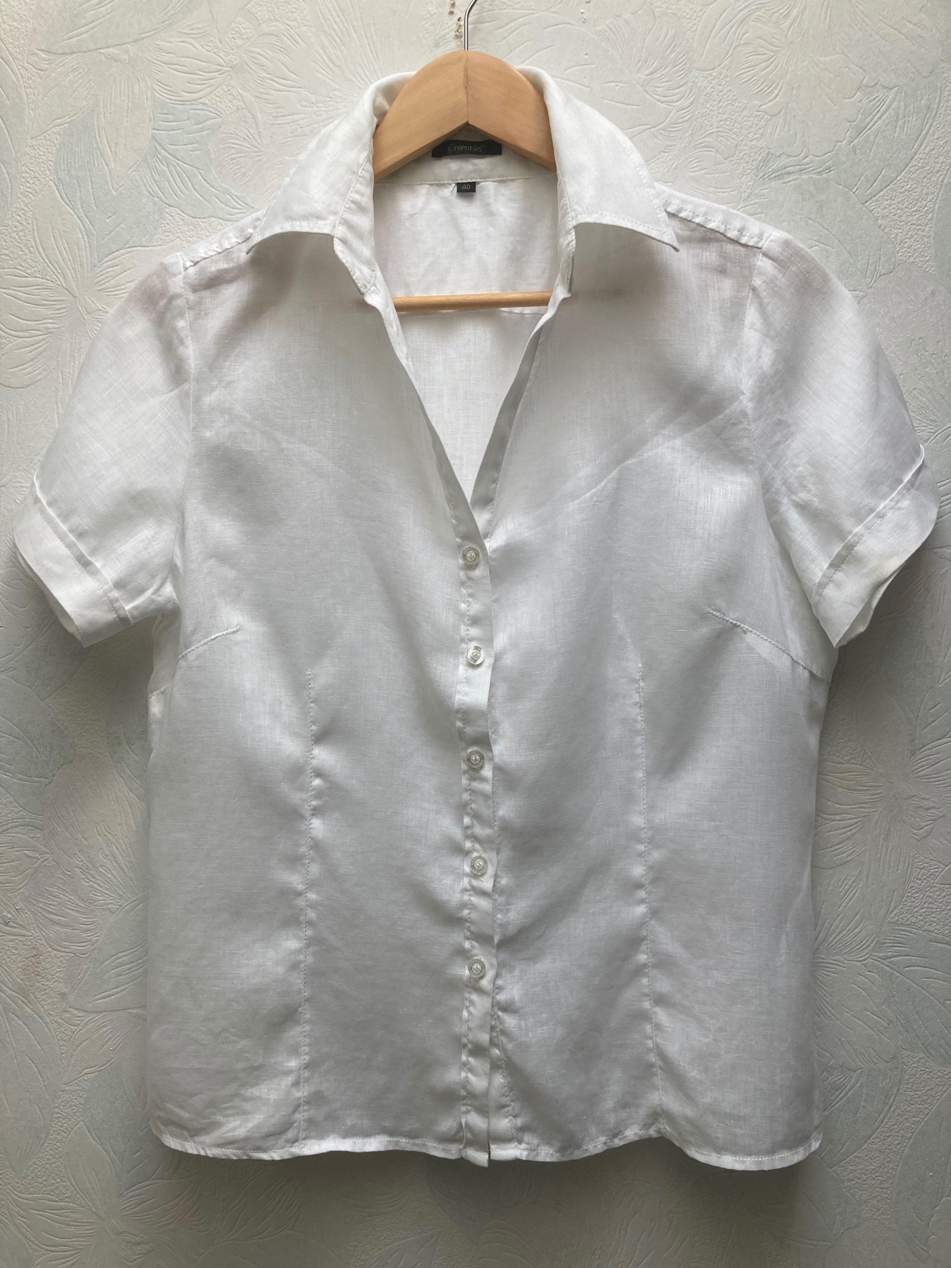 Essentiel натуральний льон базова літня блуза , розмір М повномірний