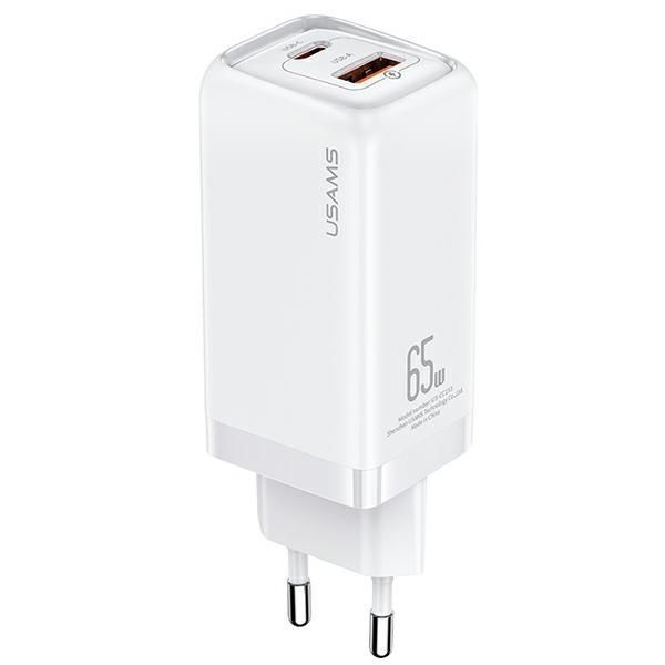 Ładowarka sieciowa 65W USAMS T47 z USB-C PD3.0 + USB Quick Charger