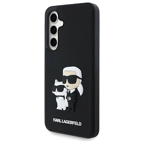 Etui Karl Lagerfeld 3D Rubber Karl&Choupette na Samsung Galaxy S24 FE
