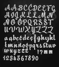Cukierniczy tortowy alfabet literki litery - stemple do masy lukru