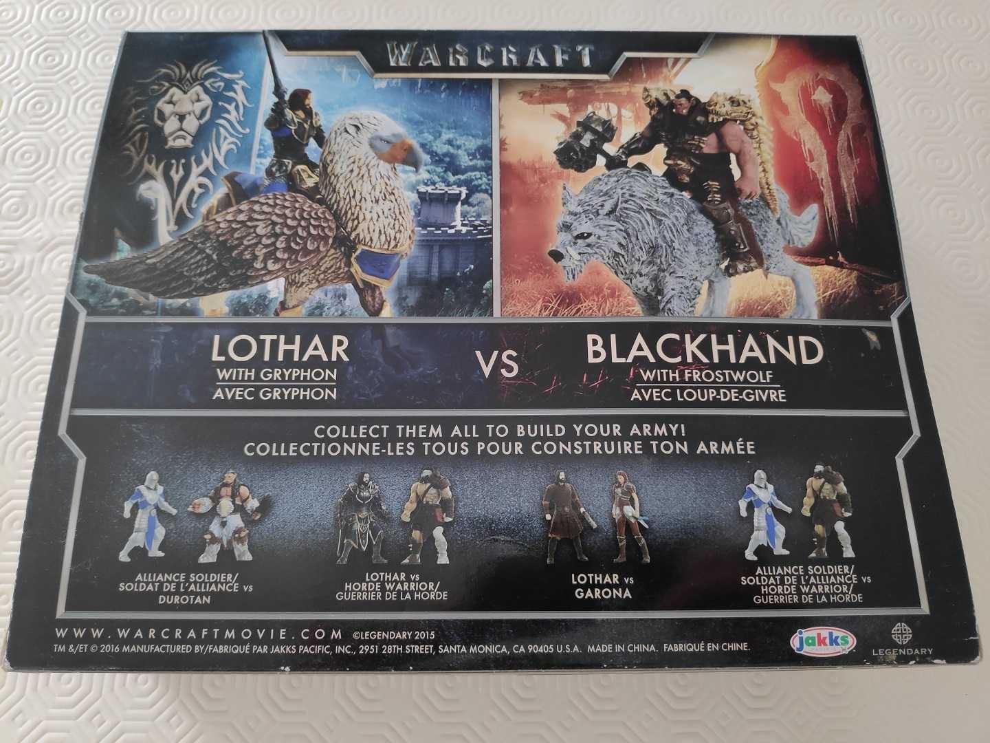 Vendo pack figuras Warcraft - Lothar vs. Blackhand - em caixa