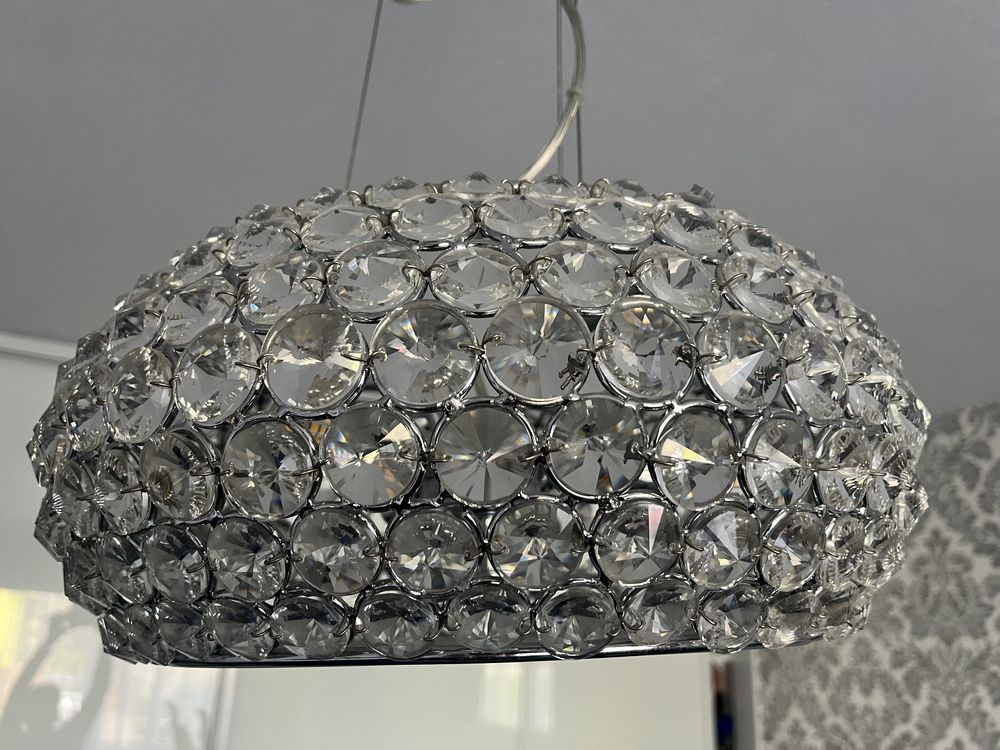 Lampa sufitowa wisząca Kryształowa Glamour